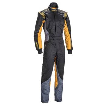 Sparco - Sparco KS-5 Karting Suit - Black/Grey/Yellow - Medium