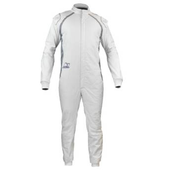 K1 RaceGear - K1 FLEX Suit - White/Grey - Size: 2X-Large / Euro 64
