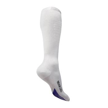Sparco - Sparco Compression Socks - Silicone Outside - White - Size: Euro 38/39