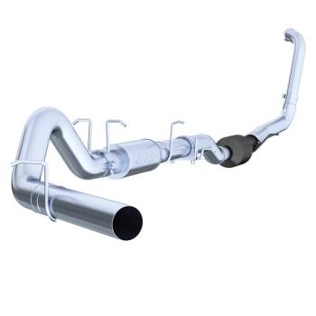 MBRP Performance Exhaust - MBRP Performance Series Turbo-Back Exhaust System - 4" Diameter - Stainless Tip - Steel - Aluminized - F250 / F350 - Ford PowerStroke - Ford Full-Size Truck 2003-07