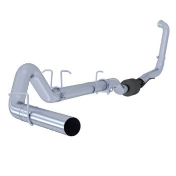 MBRP Performance Exhaust - MBRP PLM Series Turbo-Back Exhaust System - 4" Diameter - Stainless Tip - Steel - Aluminized - F250 / F350 - Ford PowerStroke - Ford Full-Size Truck 2003-07
