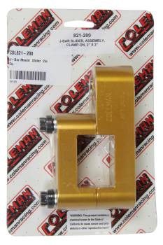 Coleman Racing Products - Coleman Panhard Bar Bracket - Frame Mount - Clamp-On - Aluminum - Gold Anodized - 2" Square Tubing
