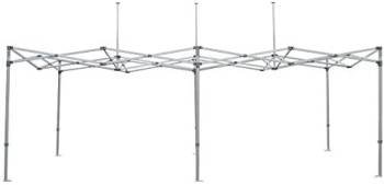 Factory Canopies - Factory Canopies Pro Grade Canopy Frame - 10 x 20 Ft. - Aluminum - White Anodized