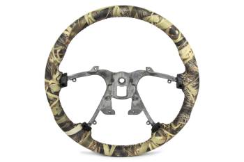 Grant Products - Grant Revolution Steering Wheel - 16-3/16" Diameter - 4 Spoke - Airbag Replacement - Camo Leather Grip - Black - GM Full-Size SUV / Truck / Van 2003-06