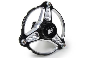 Keizer Aluminum Wheels - Keizer Micro / Mini Sprint Front Hub w/ Bearings - 3 Pin - Direct Mount - Black Anodized - Right