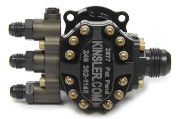 Kinsler Fuel Injection - Kinsler Fuel Injection Tough Pump 450 Inline Fuel Pump - Hex Driven - 12 AN Male Inlet - Three 6 AN Male Outlets - Aluminum - Black Anodized - Alcohol / E85 / Gas
