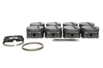 Mahle Motorsports - Mahle PowerPak Forged Piston Kit - Includes Rings - 4.040" Bore - 1.0 x 1.0 x 2.0 mm Ring Groove - Minus 6.0 cc - SB Ford