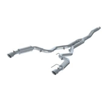 MBRP Performance Exhaust - MBRP XP Series Cat-Back Exhaust System - 3" Diameter - Stainless Tip - Stainless Ford EcoBoost 4-Cylinder - Ford Mustang 2015-17