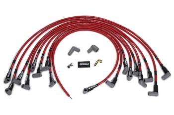 Moroso Performance Products - Moroso Ultra 40 Race Spiral Core Spark Plug Wire Set - 8.65 mm - Red - 90 Degree Plug Boots - HEI Style Terminal - BB Chevy