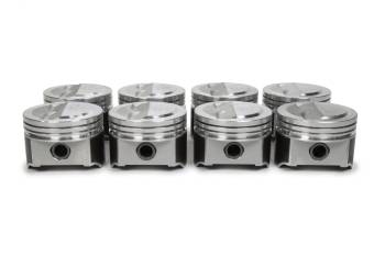 Speed Pro - Speed Pro Forged Piston Set - 4.030" Bore - 5/64 x 5/64 x 3/16" Ring Grooves - Plus 5.3 cc - Coated Skirt - SB Chevy (Set of 8)