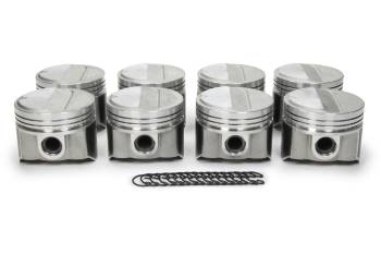 Speed Pro - Speed Pro Forged Piston Set - 4.350" Bore - 1/16 x 1/16 x 3/16" Ring Grooves - Plus 12.1 cc - Coated Skirt - Mopar RB-Series (Set of 8)