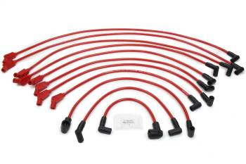 Taylor Cable Products - Taylor Spiro-Pro Spiral Core Spark Plug Wire Set - 8 mm - Red - 135 Degree Plug Boots - HEI Style Terminal - Ford V8