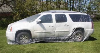 Woodward Fab - Woodward Fab Moisture Resistant Car Cover - 22 Ft. Long - Plastic - Clear