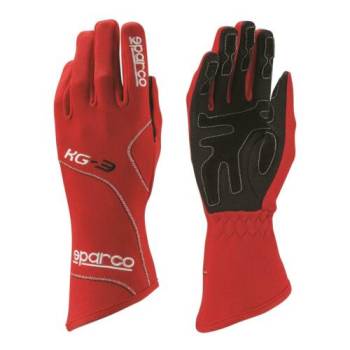 Sparco - Sparco Blizzard KG-3 Karting Glove - Size: Child Large / Euro 11 - Red
