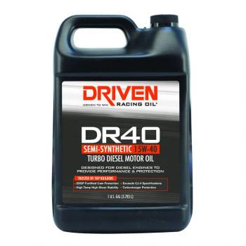 Driven Racing Oil - Driven DR40 Turbo Diesel Oil 15W-40 - 1 Gallon Jug