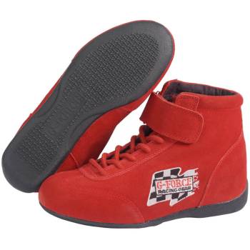 G-Force Racing Gear - G-Force GF235 RaceGrip Mid-Top Race Shoe - Red - Size 4