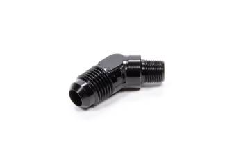 Fragola Performance Systems - Fragola Aluminum AN to NPT 45 Adapter - Black -06 AN to 1/8" NPT