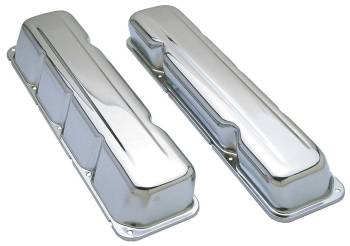Trans-Dapt Performance - Trans-Dapt Chrome Plated Steel Valve Covers - Short Style