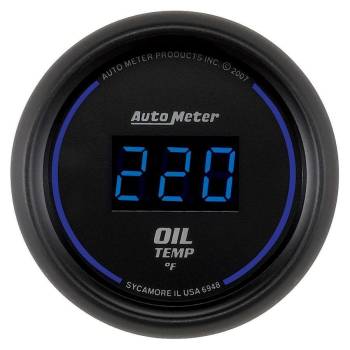 Auto Meter - Auto Meter 2-1/16" Cobalt Oil Temp Gauge - Digital 340° F
