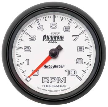 Auto Meter - Auto Meter 3-3/8" Phantom II In-Dash Tachometer - 0-10,000 RPM