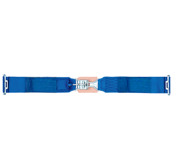 Simpson - Simpson 5 Point Standard Latch & Link Lap Belts - Pull Up Adjust - 62" Bolt-In - Red