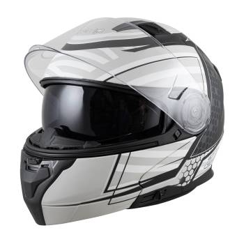 Zamp - Zamp FL-4 Helmet - Matte Gray Graphic - X-Large