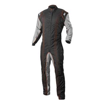 K1 RaceGear - K1 RaceGear GK2 Karting Suit - Black/Orange - Small (48)
