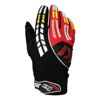 K1 RaceGear - K1 RaceGear Mechanics Pro Pit Gloves - Black/Red - Medium