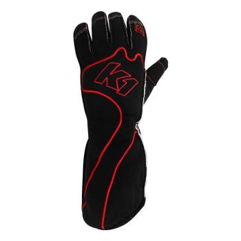 K1 RaceGear - K1 RaceGear RS1 Karting Gloves - Black/Red - Large