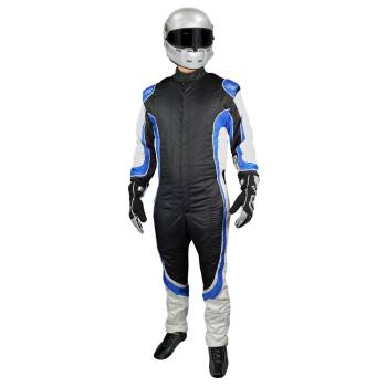 K1 RaceGear - K1 RaceGear Champ Suit -SFI/FIA - Black/Blue - Large (56)