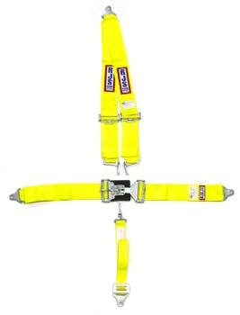 RJS Racing Equipment - RJS 5-Point Latch & Link Harness - V-Type Shoulder Harness -  Pull Down Lap Adjust
