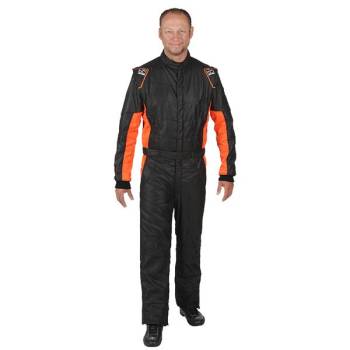 Simpson - Simpson KZX Racing Suit - Black/Orange - Medium