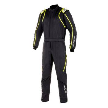 Alpinestars - Alpinestars GP Race v2 Boot Cut Suit - Black/Yellow Fluorescent - Size 44