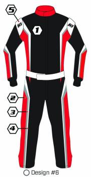 K1 RaceGear - K1 RaceGear Custom SFI 5 Nomex® Auto Racing Suit - Design #6