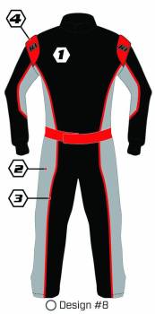 K1 RaceGear - K1 RaceGear Custom SFI 5 Nomex® Auto Racing Suit - Design #8