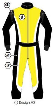 K1 RaceGear - K1 RaceGear Custom SFI 1 Proban® Auto Racing Suit - Design #3