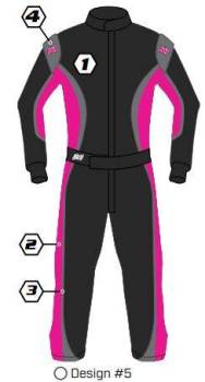 K1 RaceGear - K1 RaceGear Custom SFI 1 Proban® Auto Racing Suit - Design #5