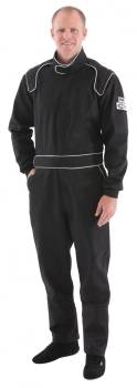 Crow Safety Gear - Crow Single Layer Proban® 1-Piece Driving Suit - SFI-3.2A/1 - Black - 2X-Large