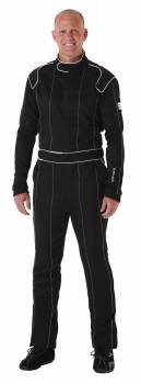 Crow Safety Gear - Crow Single Layer Proban® 1-Piece Driving Suit - SFI-3.2A/1 - Black - X-Large