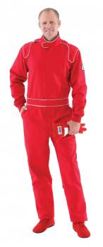 Crow Enterprizes - Crow Single Layer Proban® 1-Piece Driving Suit - SFI-3.2A/1 - Red  - Small