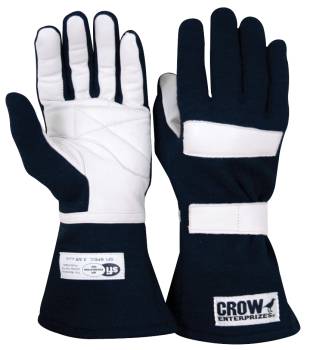 Crow Safety Gear - Crow Standard Nomex® Driving Gloves - Blue - Large