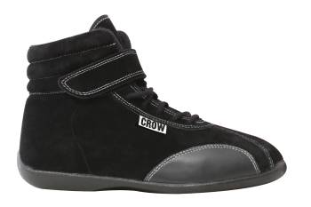 Crow Safety Gear - Crow Mid-Top Youth Driving Shoe - SFI 3-3.5 - Black - Size 2