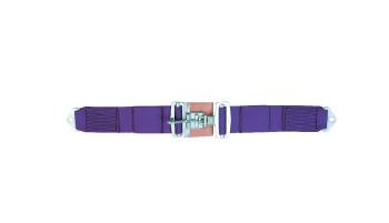 Crow Safety Gear - Crow Duck Bill 3" Latch & Link Lap Belts - Purple