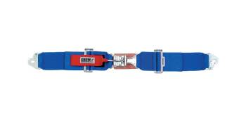 Crow Safety Gear - Crow Standard 3" Latch & Link Lap Belts - Pull Down Adjustment - Blue