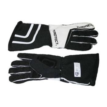 Pyrotect - Pyrotect Pro Series SFI-5 Reverse Stitch Gloves - Medium - White/Black