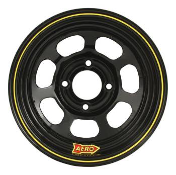 Aero Race Wheel - Aero 30 Series Roll Formed Wheel - Black - 13" x 8" - 2" Offset - 4 x 4.50" Bolt Circle - 16 lbs.