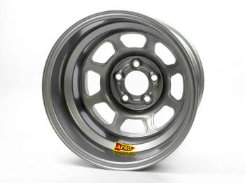 Aero Race Wheel - Aero 51 Series Spun Wheel - Silver - 15" x 8" - 5 x 5" Bolt Circle - 1" Back Spacing - 18 lbs.