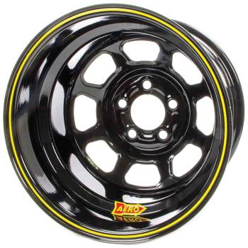 Aero Race Wheel - Aero 51-Series Spun Formed Wheel - Black - 15" x 10" - 2" Backspace - 5 x 5" Bolt Pattern