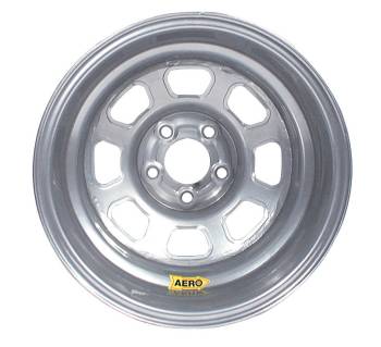 Aero Race Wheel - Aero 58 Series Rolled Wheel - Silver - 15" x 10" - 5 x 4.75" Bolt Circle - 3" Back Spacing - 21 lbs.