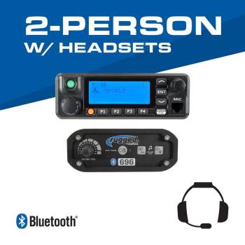 Rugged Radios - Rugged Radios 2-Person - 696 Complete Communication System - with Ultimate Headsets